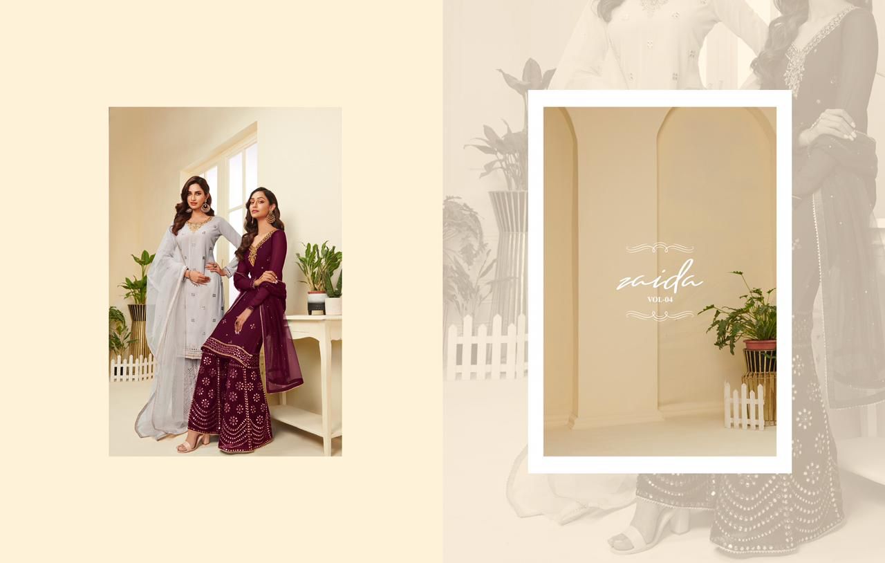 alizeh zaida vol 4 georgette astonishing look salwar suit catalog