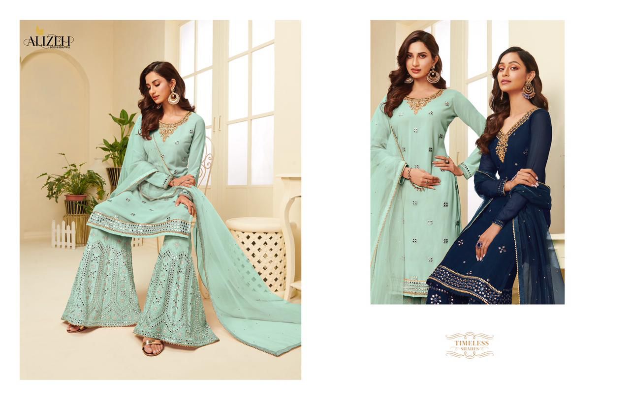 alizeh zaida vol 4 georgette astonishing look salwar suit catalog