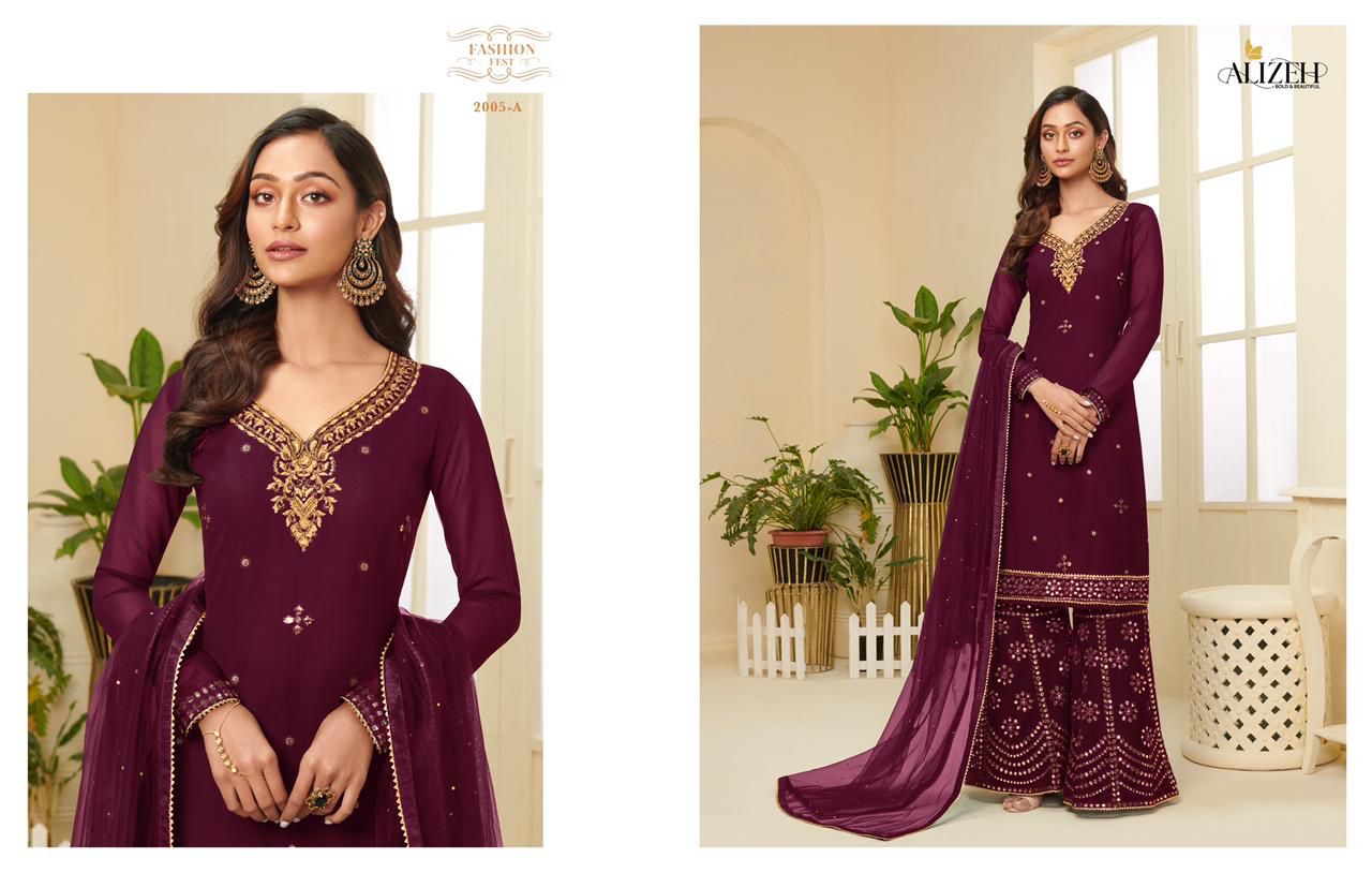 alizeh zaida vol 4 georgette astonishing look salwar suit catalog