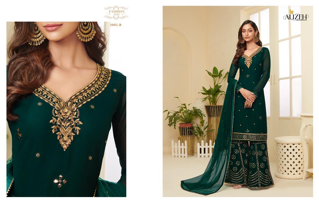 alizeh zaida vol 4 georgette astonishing look salwar suit catalog