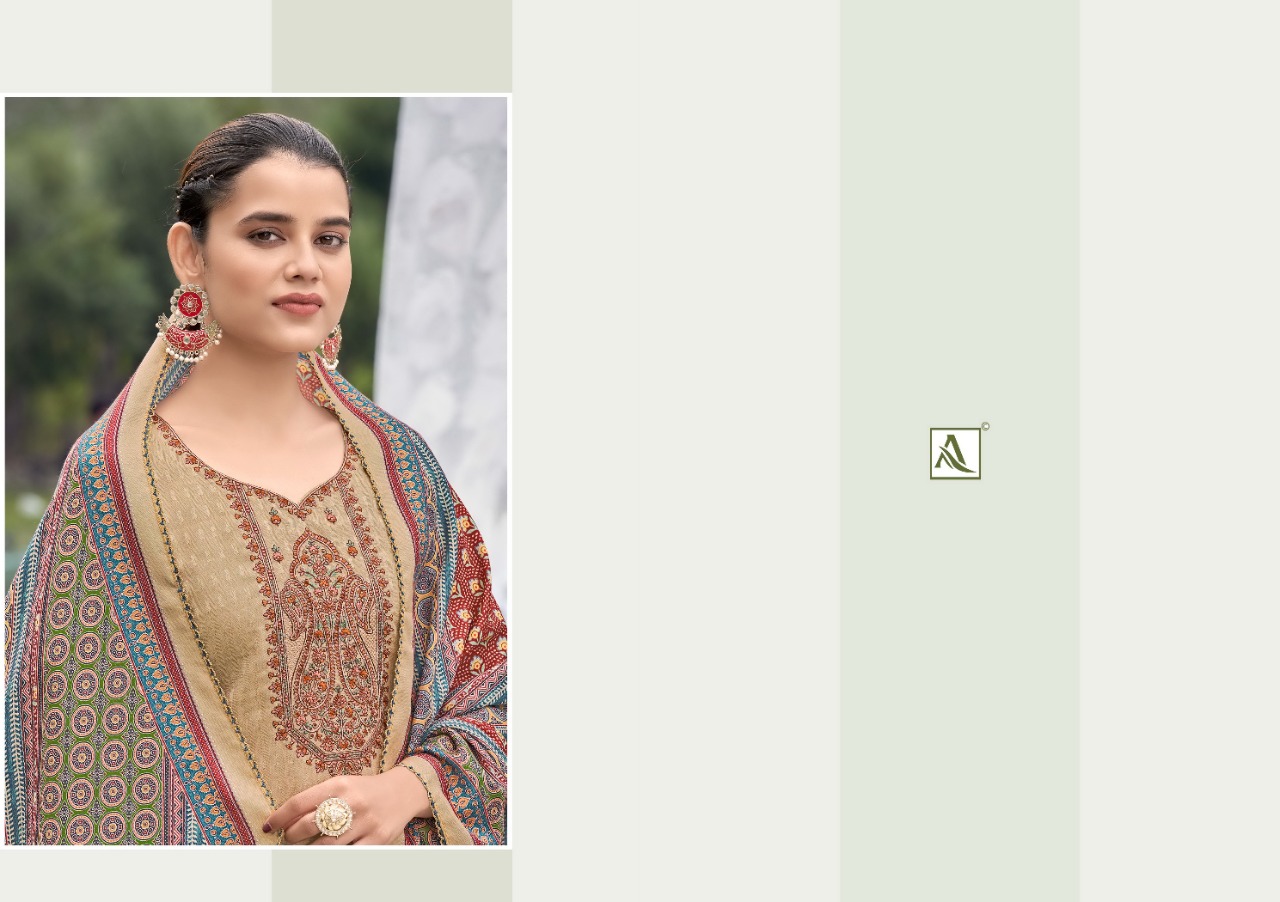 alok suit ajrak pashmina elegant slawar suit catalog