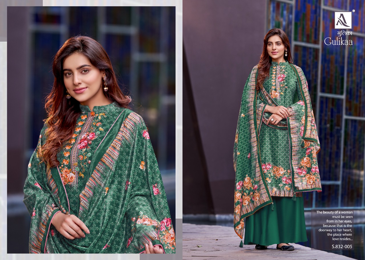 alok suit gulikaa viscose velvet innovative look salwar suit catalog