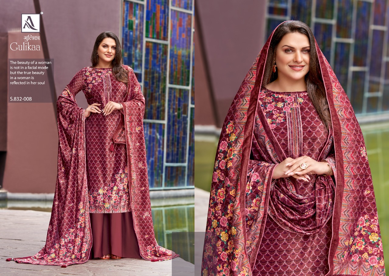 alok suit gulikaa viscose velvet innovative look salwar suit catalog