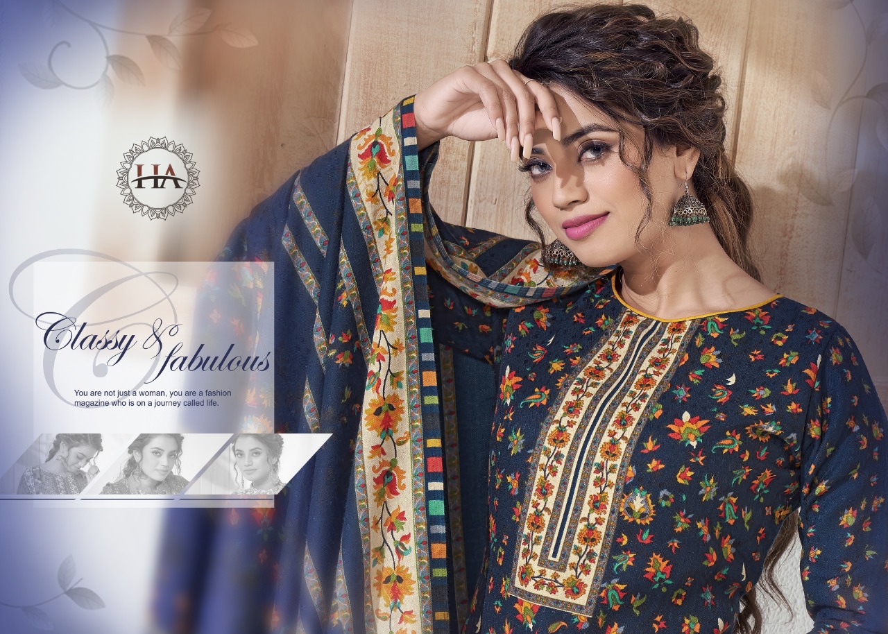 alok suit harshit Fashion mahrui  Pure Wool Pashmina authentic fabric salwar suit catalog