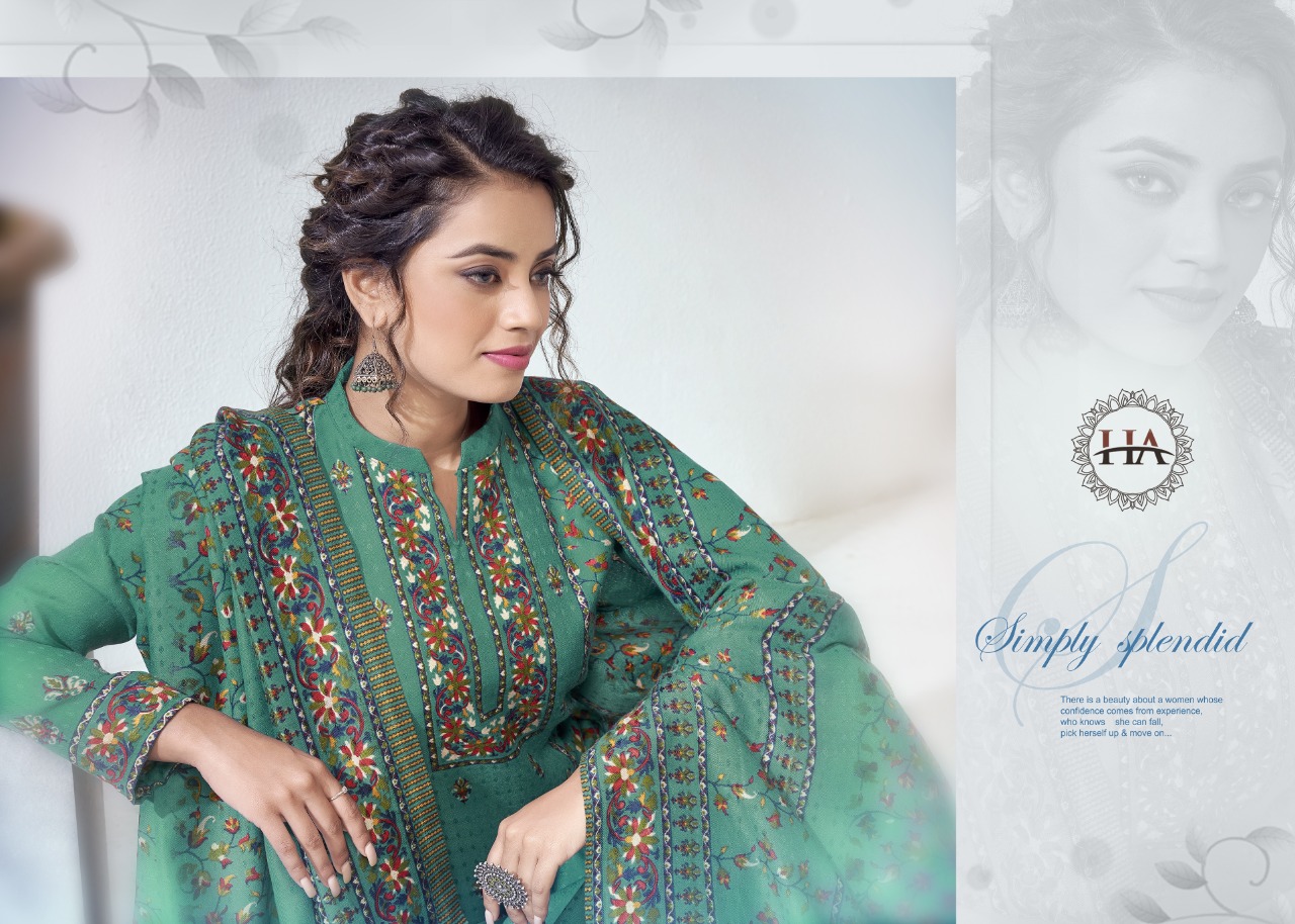 alok suit harshit Fashion mahrui  Pure Wool Pashmina authentic fabric salwar suit catalog