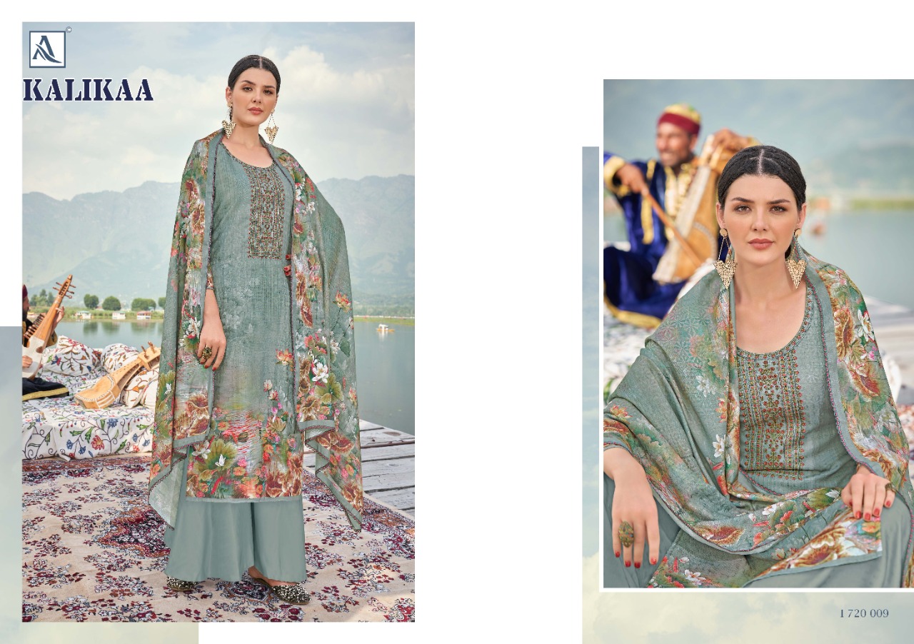 alok suit kalikaa pashmina exclusive print salwar suit catalog