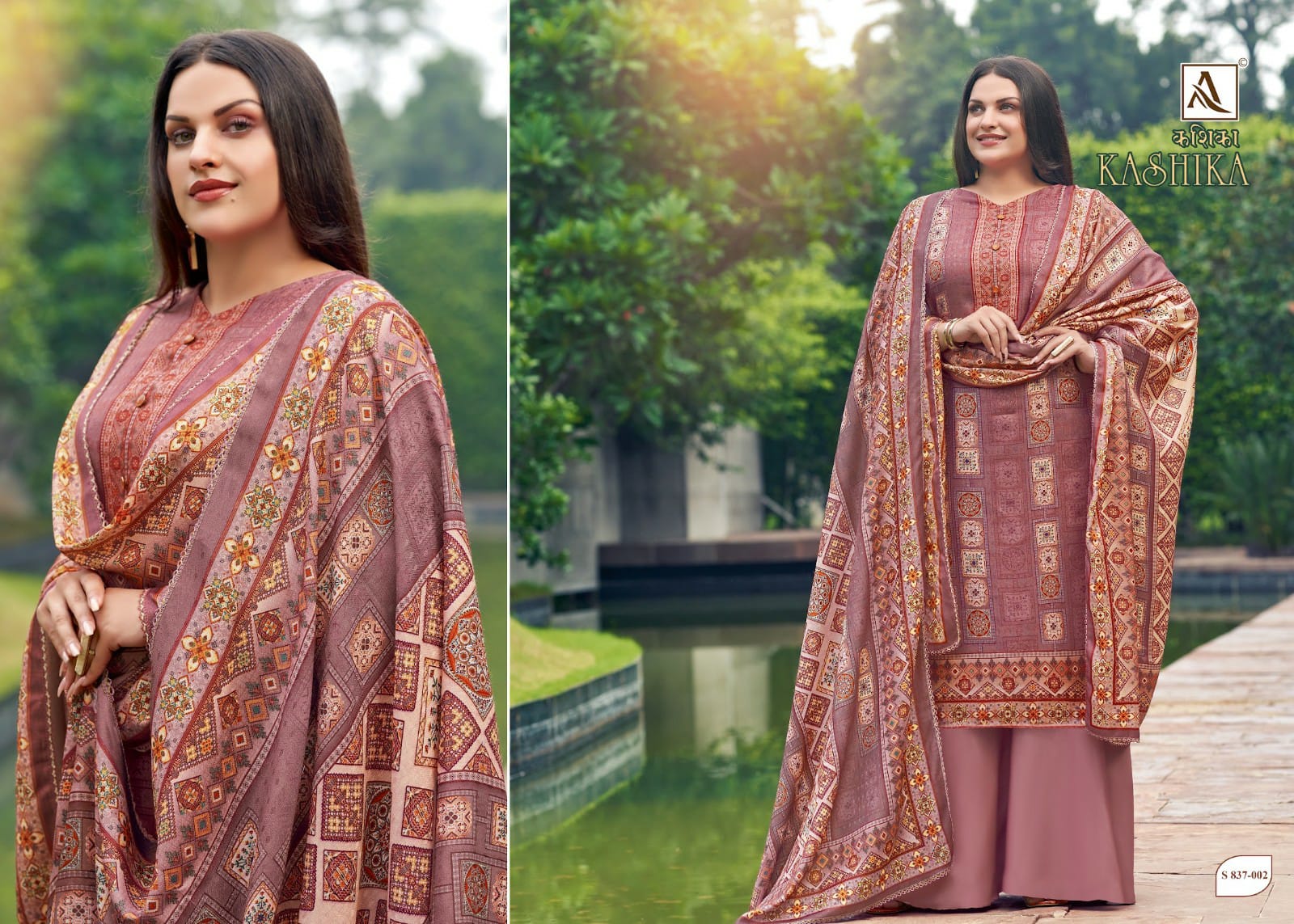 alok suit make in india kashika Pure Wool Pashmina attrective Digital Print salwar suit catalog