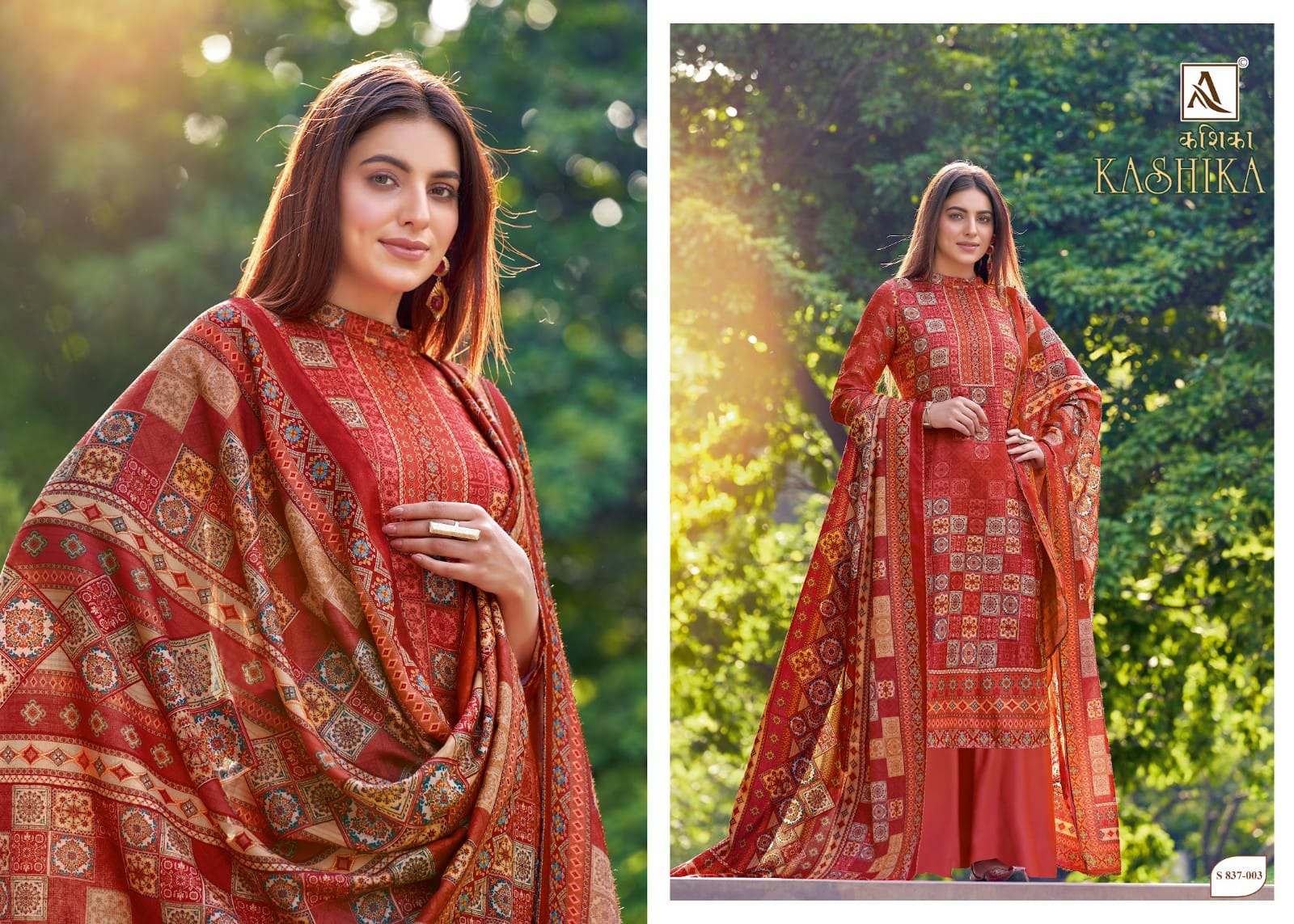 alok suit make in india kashika Pure Wool Pashmina attrective Digital Print salwar suit catalog