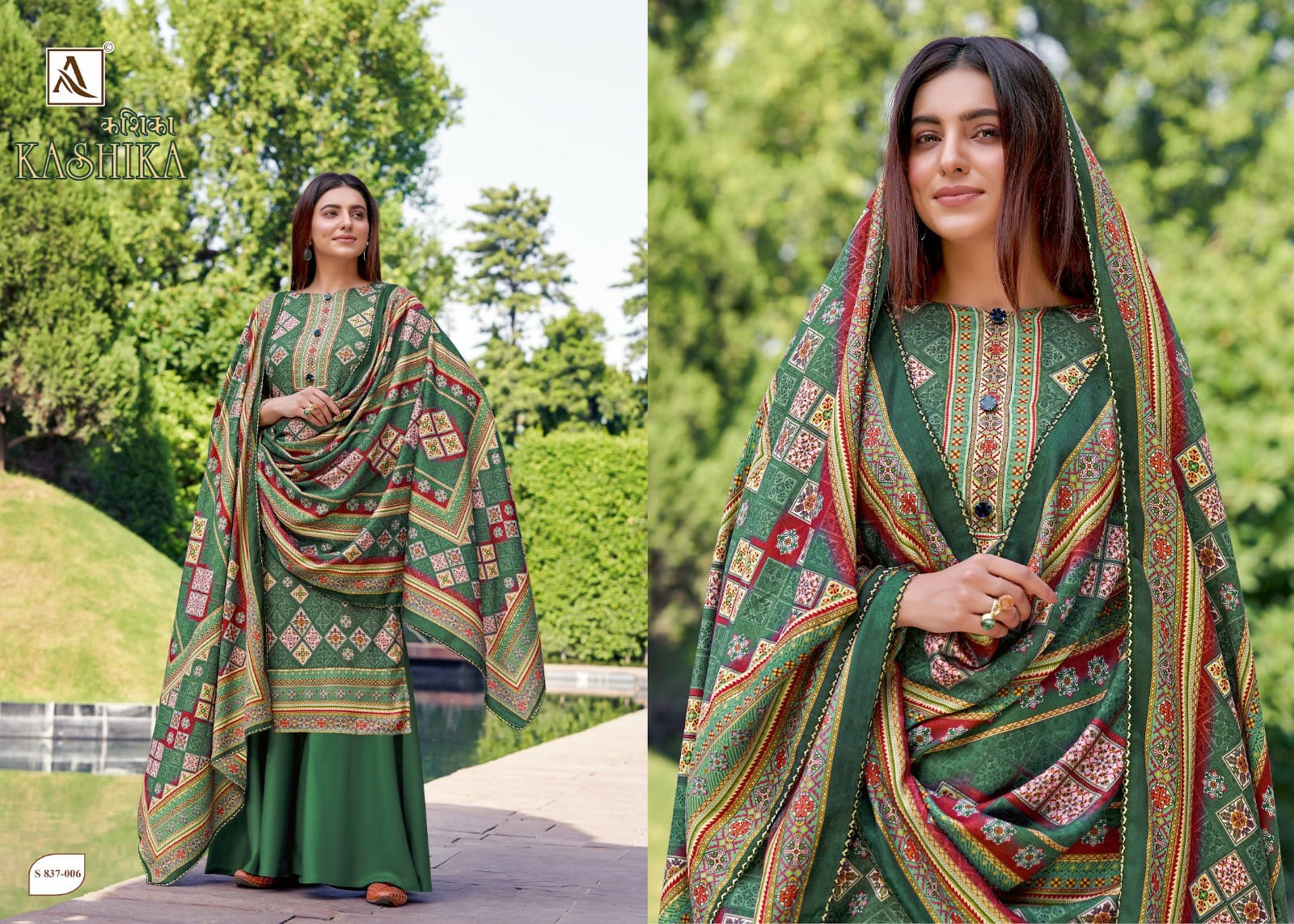 alok suit make in india kashika Pure Wool Pashmina attrective Digital Print salwar suit catalog