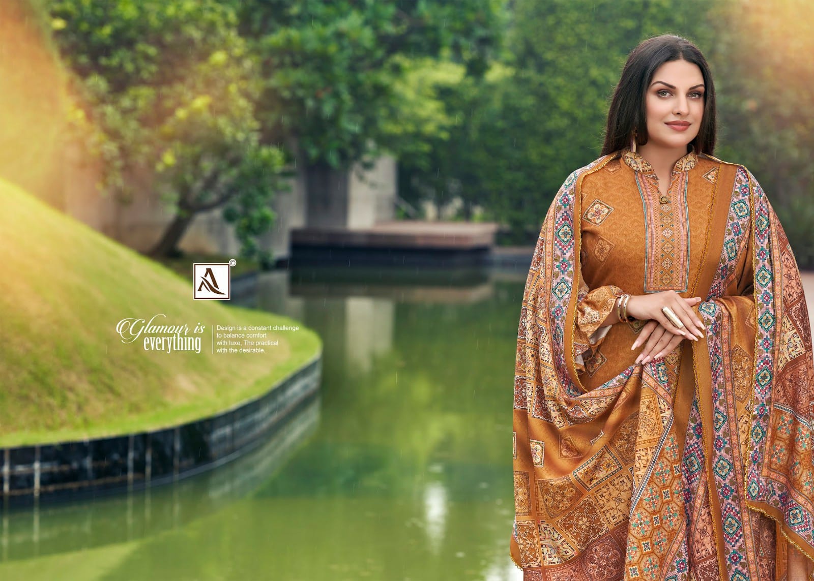 alok suit make in india kashika Pure Wool Pashmina attrective Digital Print salwar suit catalog