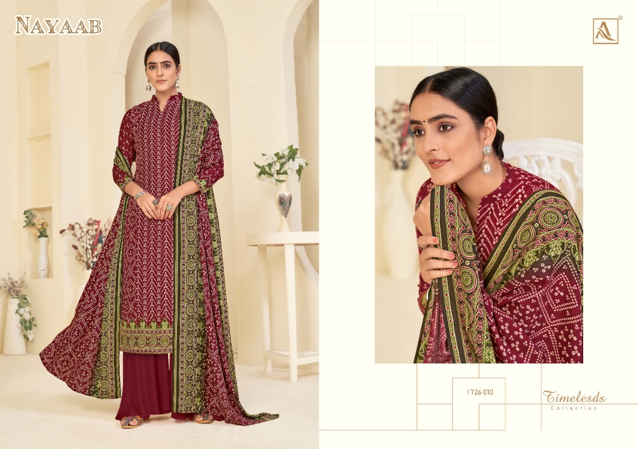 alok suit nayaab Pure Wool Pashmina Digital exclusive Print salwar suit catalog