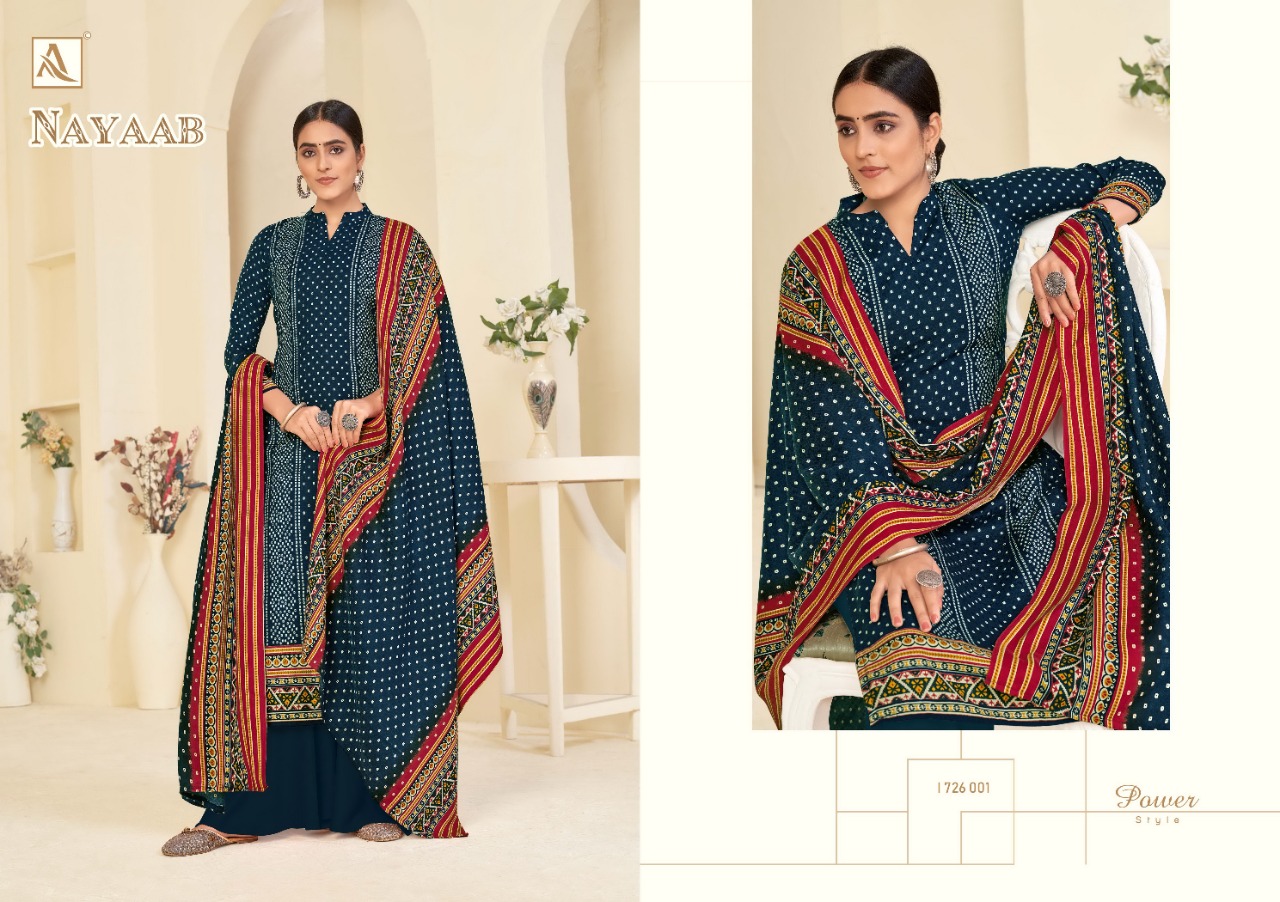 alok suit nayaab Pure Wool Pashmina Digital exclusive Print salwar suit catalog