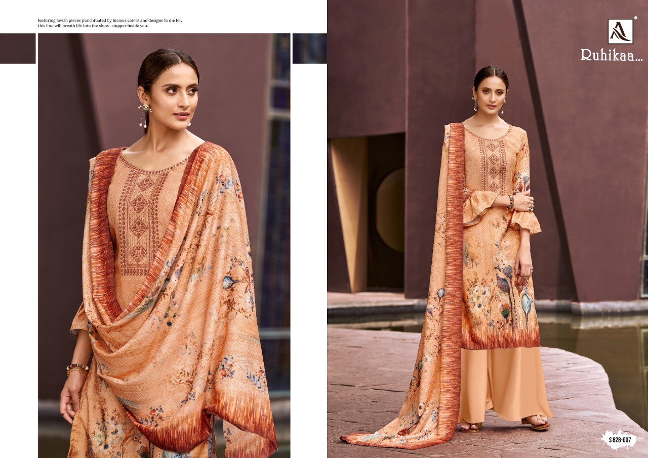 alok suit ruhikaa pashmina elegant salwar suit catalog