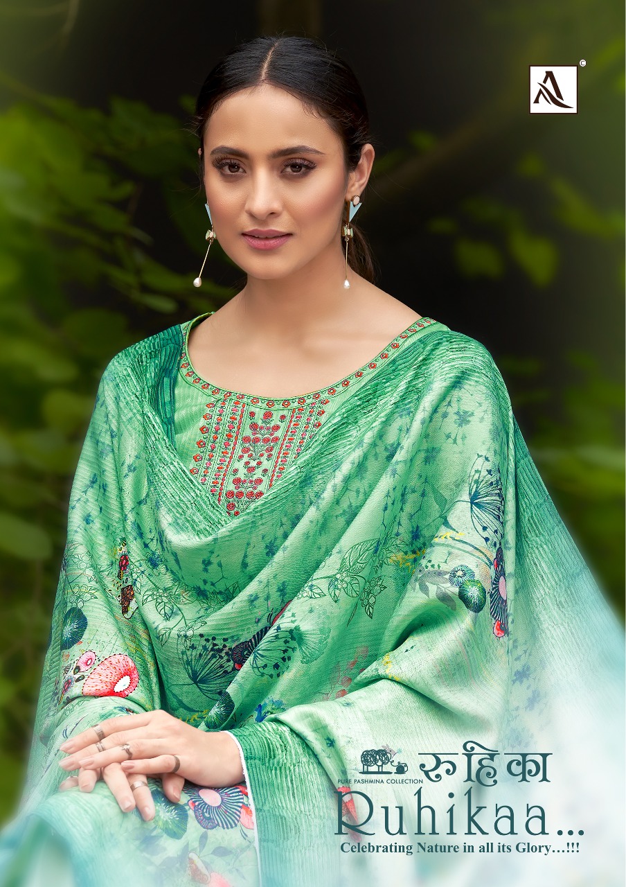 alok suit ruhikaa pashmina elegant salwar suit catalog