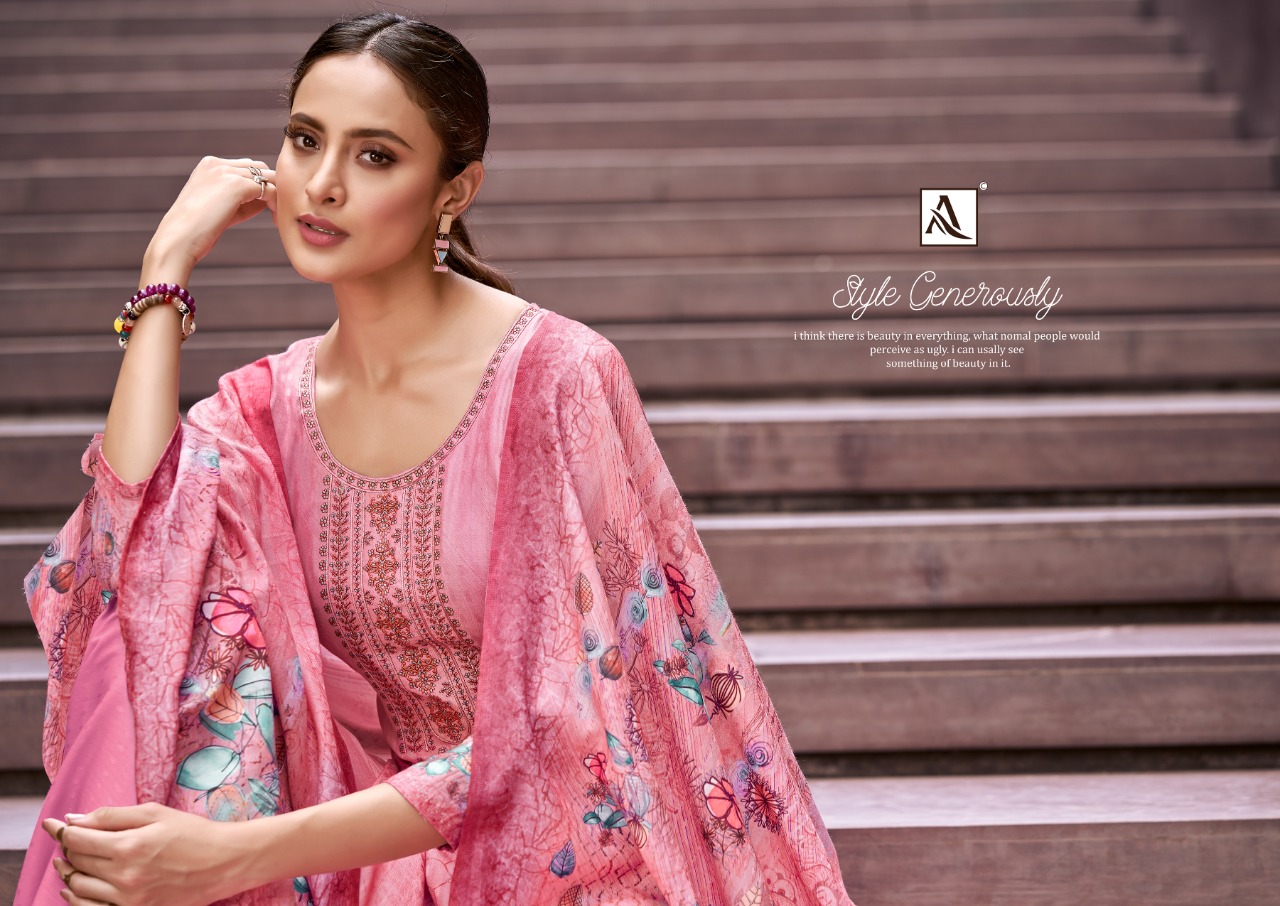 alok suit ruhikaa pashmina elegant salwar suit catalog