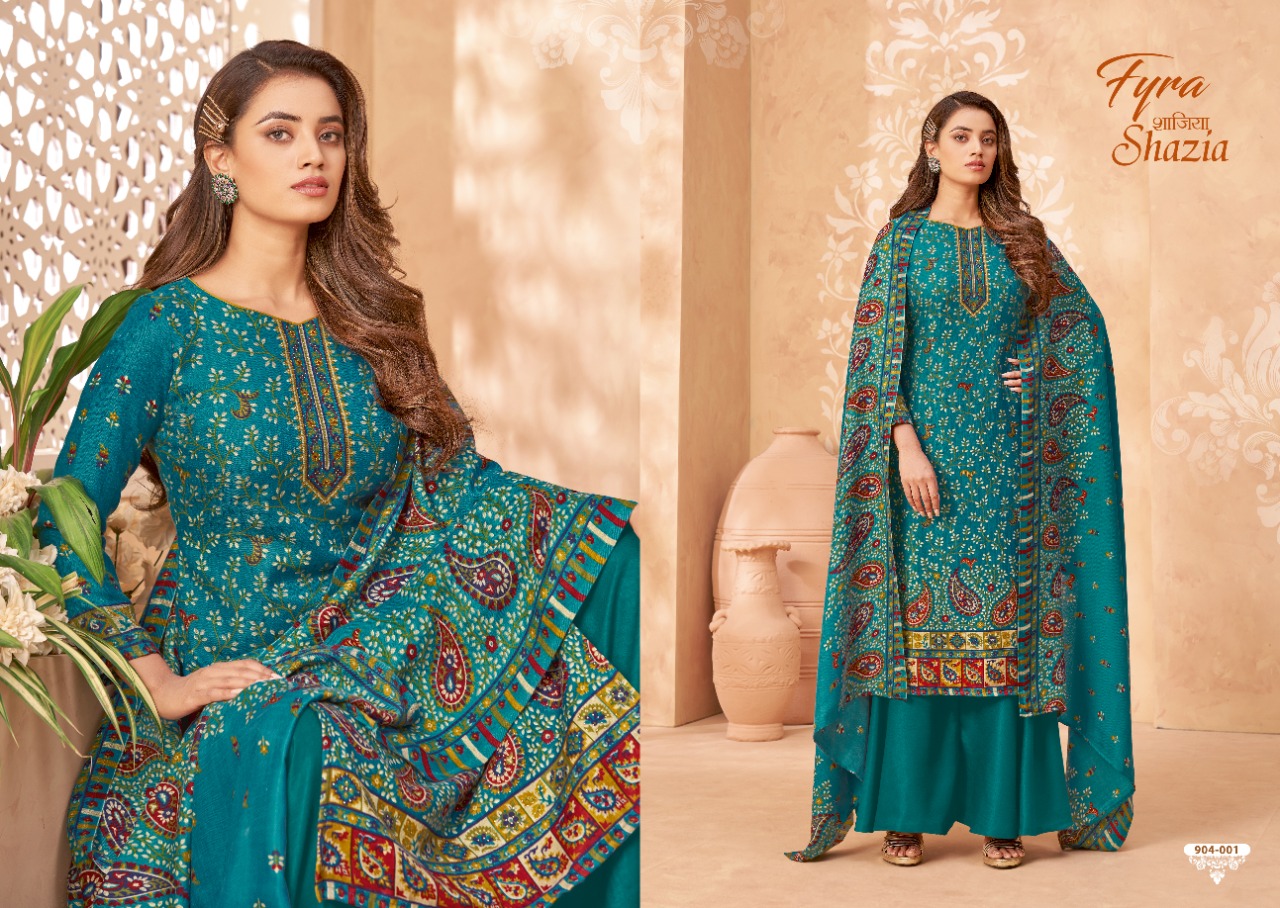 alok suit shazia pashmina exclusive print salwar suit catalog