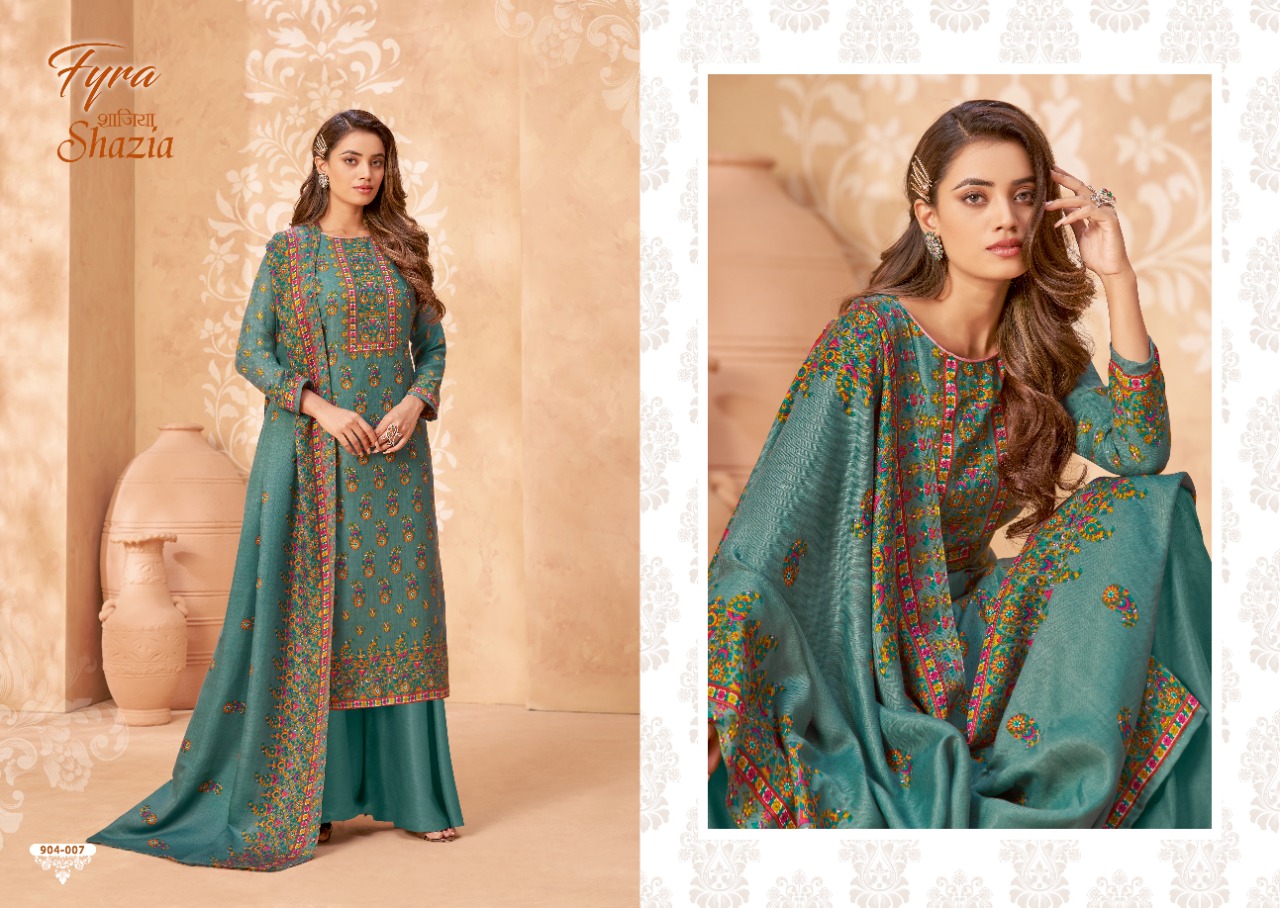 alok suit shazia pashmina exclusive print salwar suit catalog