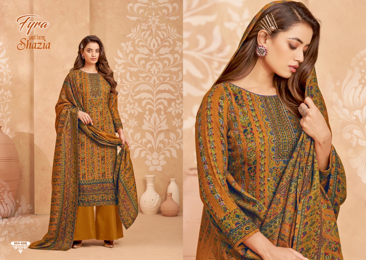 alok suit shazia pashmina exclusive print salwar suit catalog