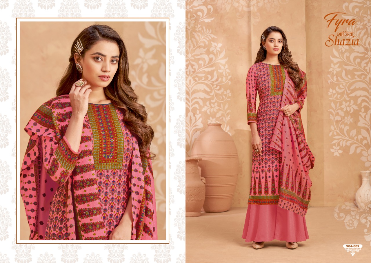 alok suit shazia pashmina exclusive print salwar suit catalog