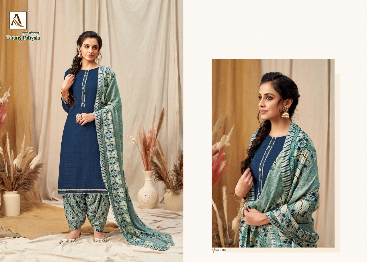 alok suit tarang patiyala pashmina new and modern style salwar suit catalog