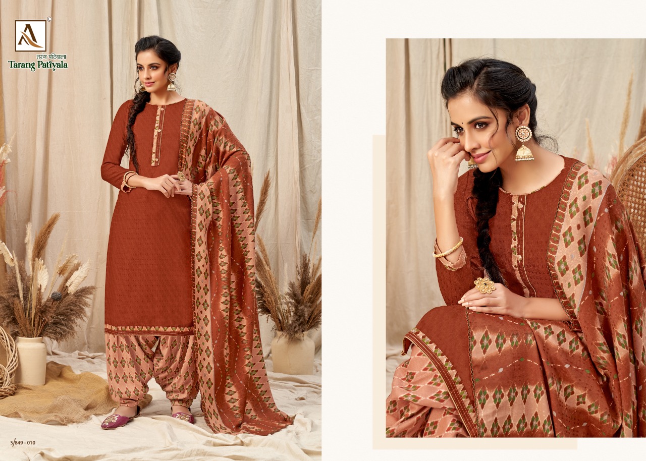 alok suit tarang patiyala pashmina new and modern style salwar suit catalog