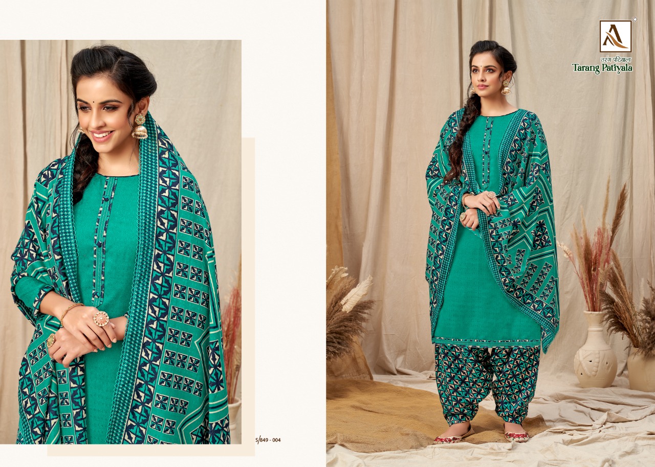 alok suit tarang patiyala pashmina new and modern style salwar suit catalog