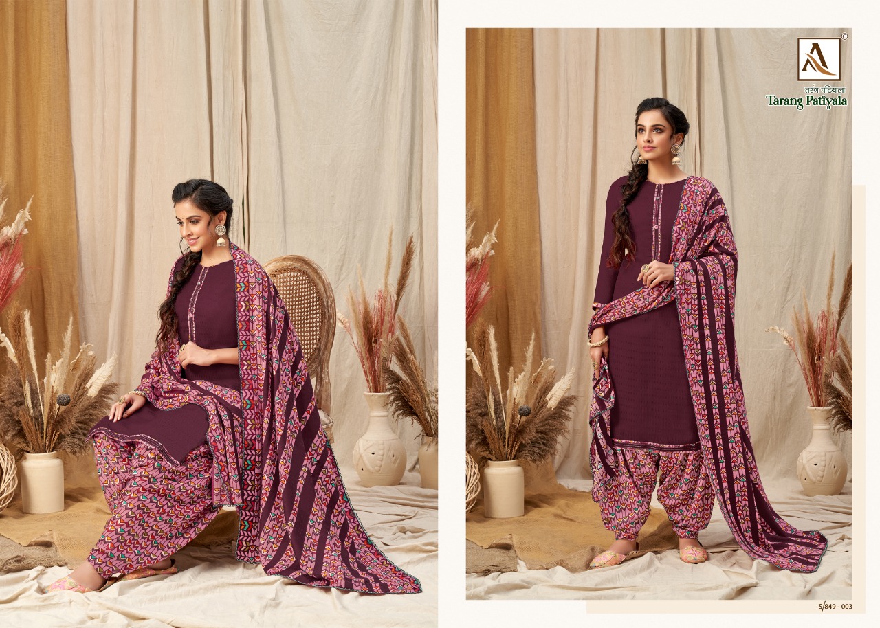 alok suit tarang patiyala pashmina new and modern style salwar suit catalog