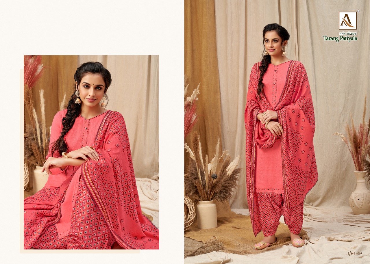 alok suit tarang patiyala pashmina new and modern style salwar suit catalog