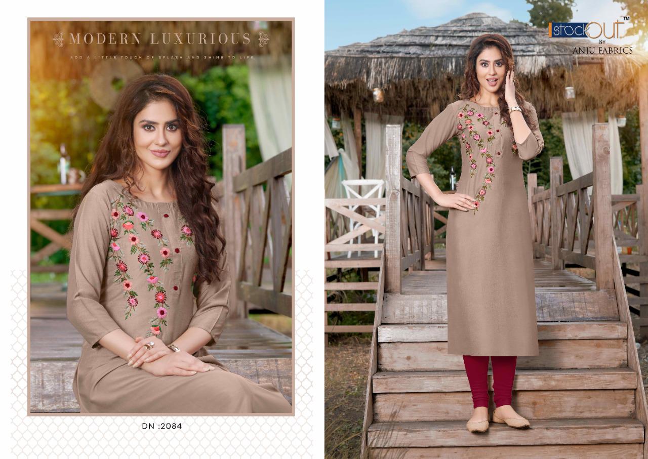 anju fabrics impressive vol 2 bamber elegant stylish look kurti catalog