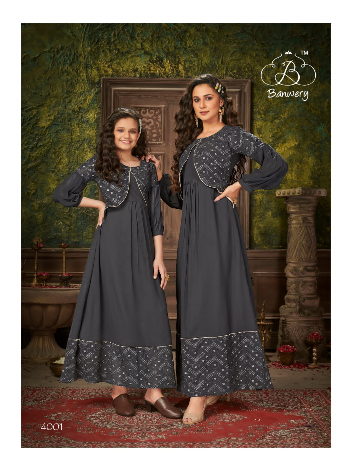 banwery fashion me and mom vol 4 georgette greceful look kurti catalog