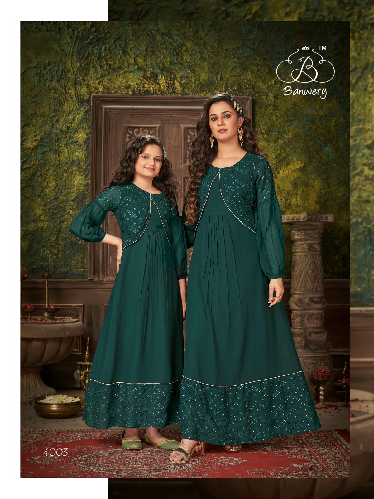 banwery fashion me and mom vol 4 georgette greceful look kurti catalog