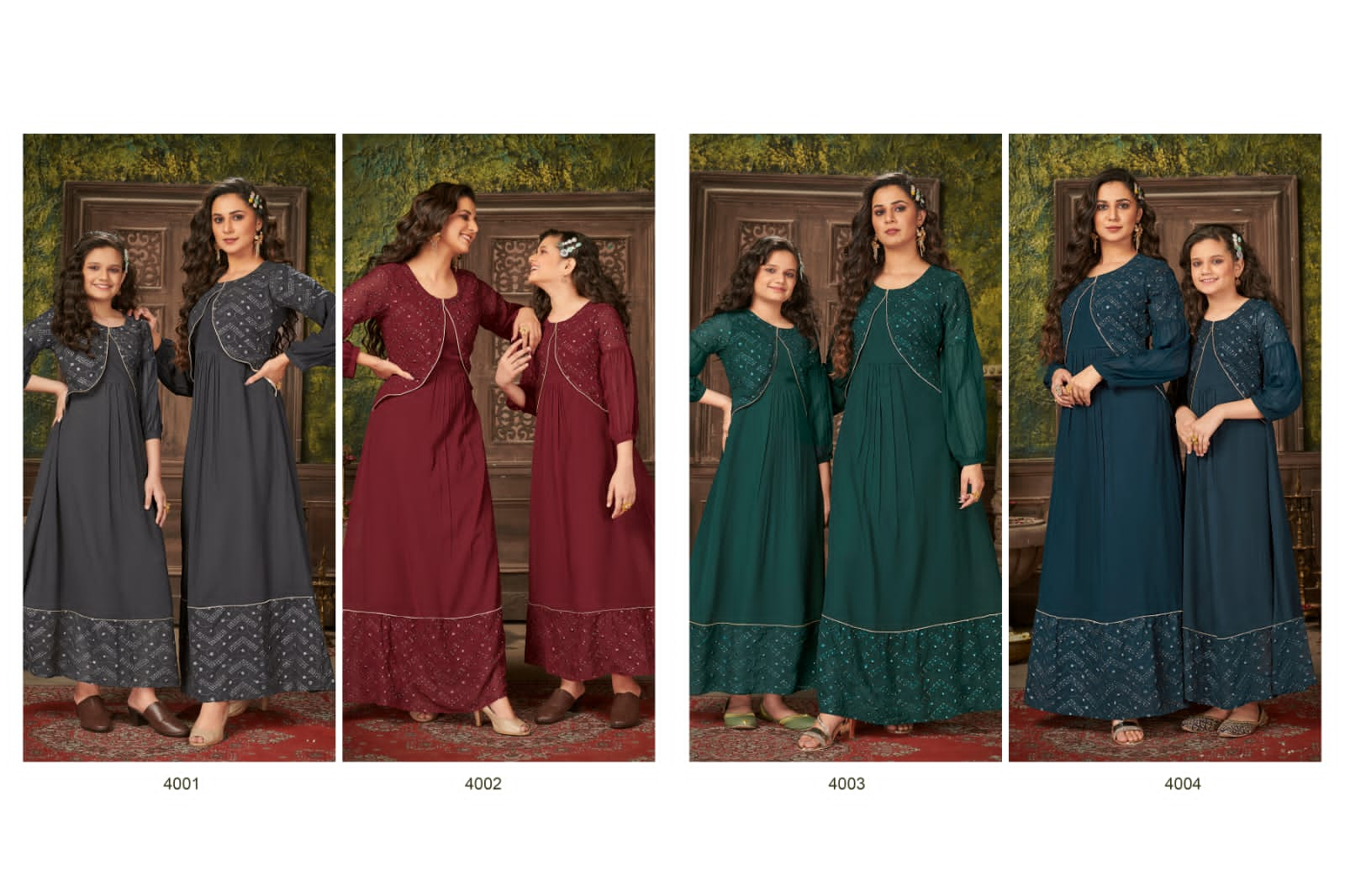 banwery fashion me and mom vol 4 georgette greceful look kurti catalog