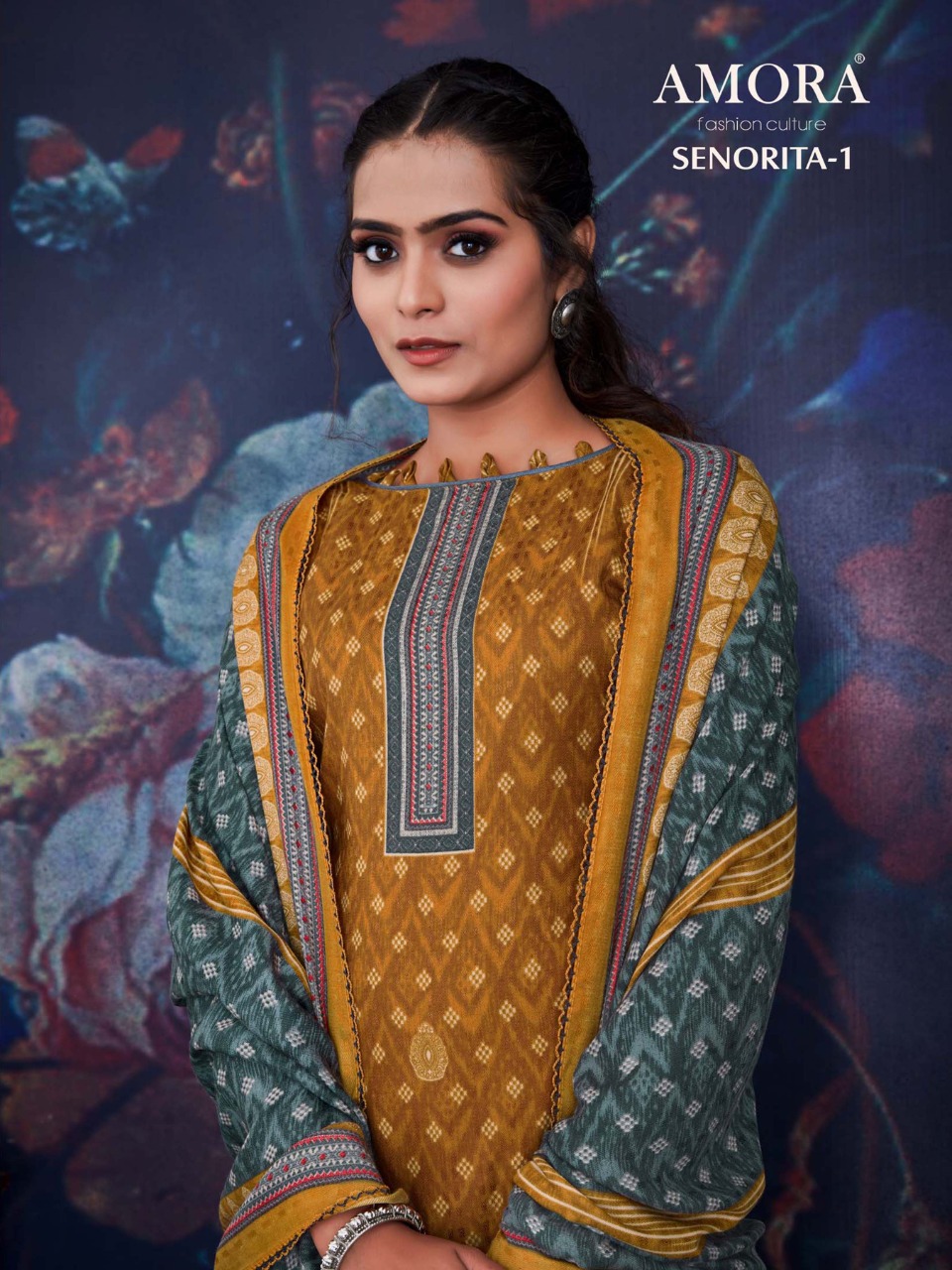 beliza desianer studio amora senorita 1 pashmina astonishing look digital print salwar suit catalog