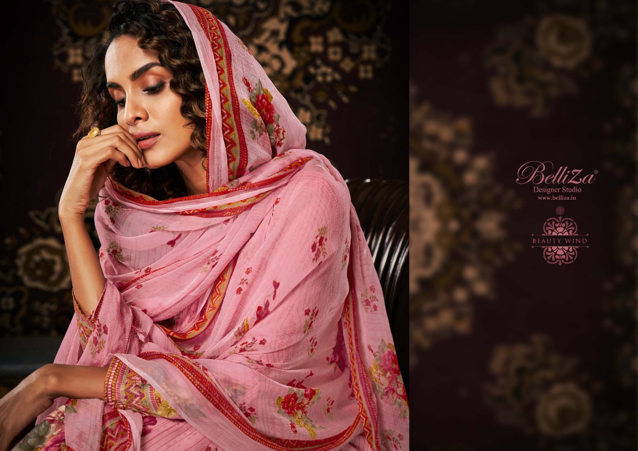 beliza desianer studio noor pashmina astonishing look digital print salwar suit catalog