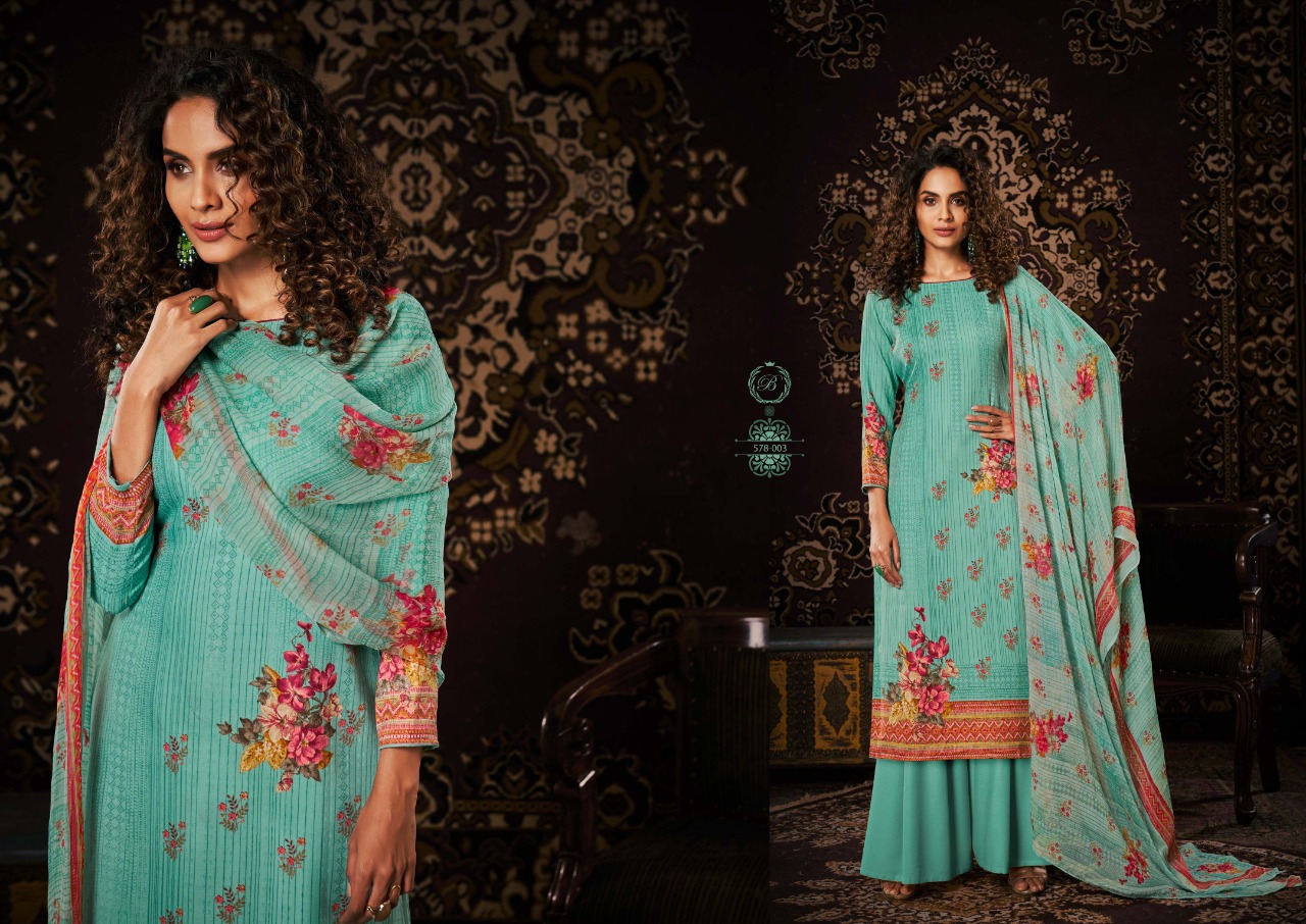 beliza desianer studio noor pashmina astonishing look digital print salwar suit catalog