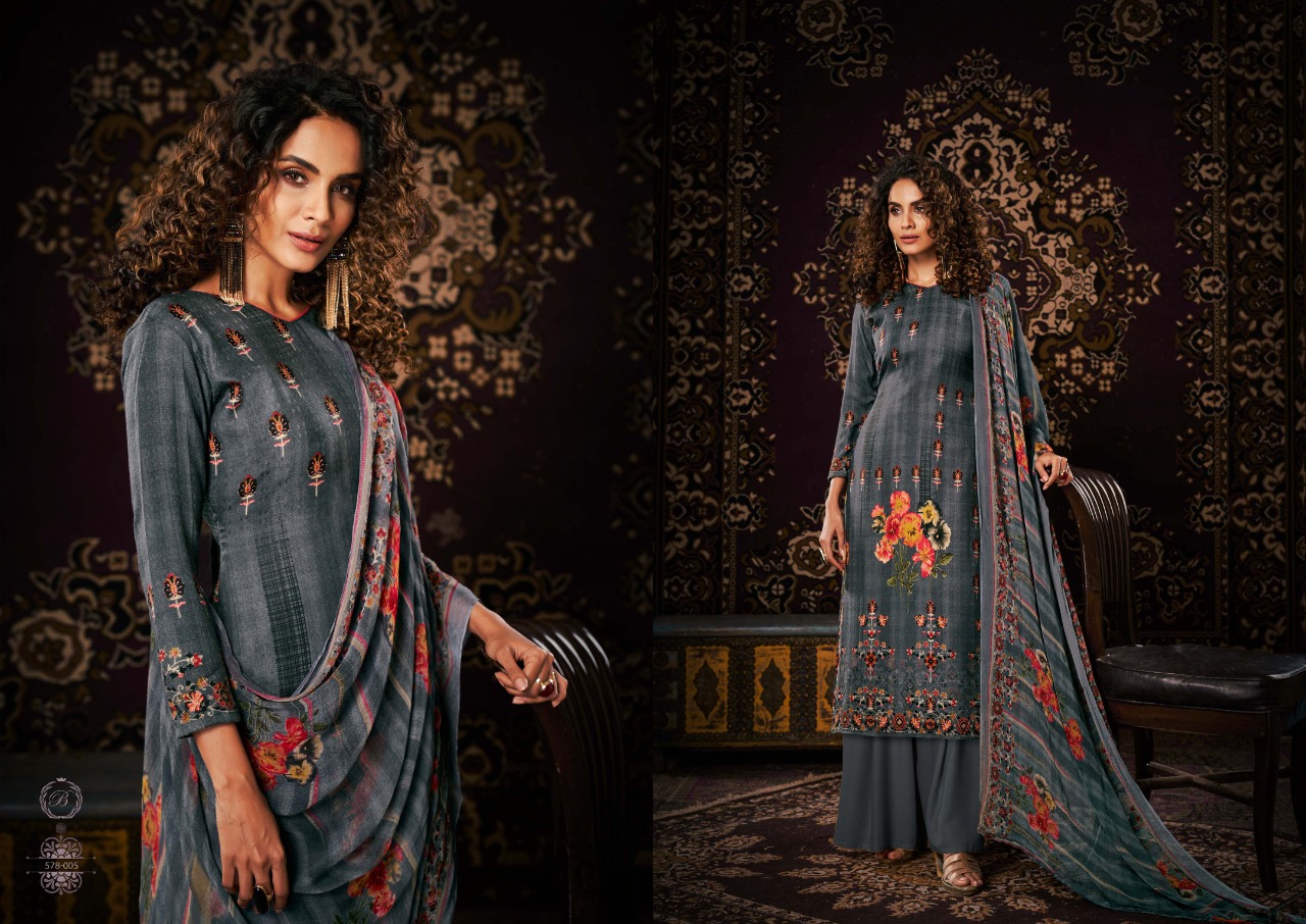 beliza desianer studio noor pashmina astonishing look digital print salwar suit catalog