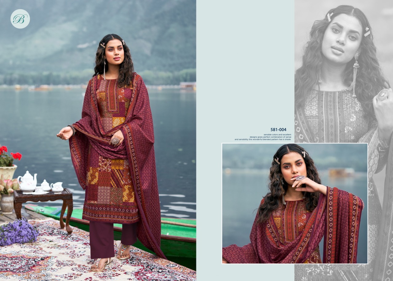 beliza desianer studio raag pashmina astonishing look digital print salwar suit catalog