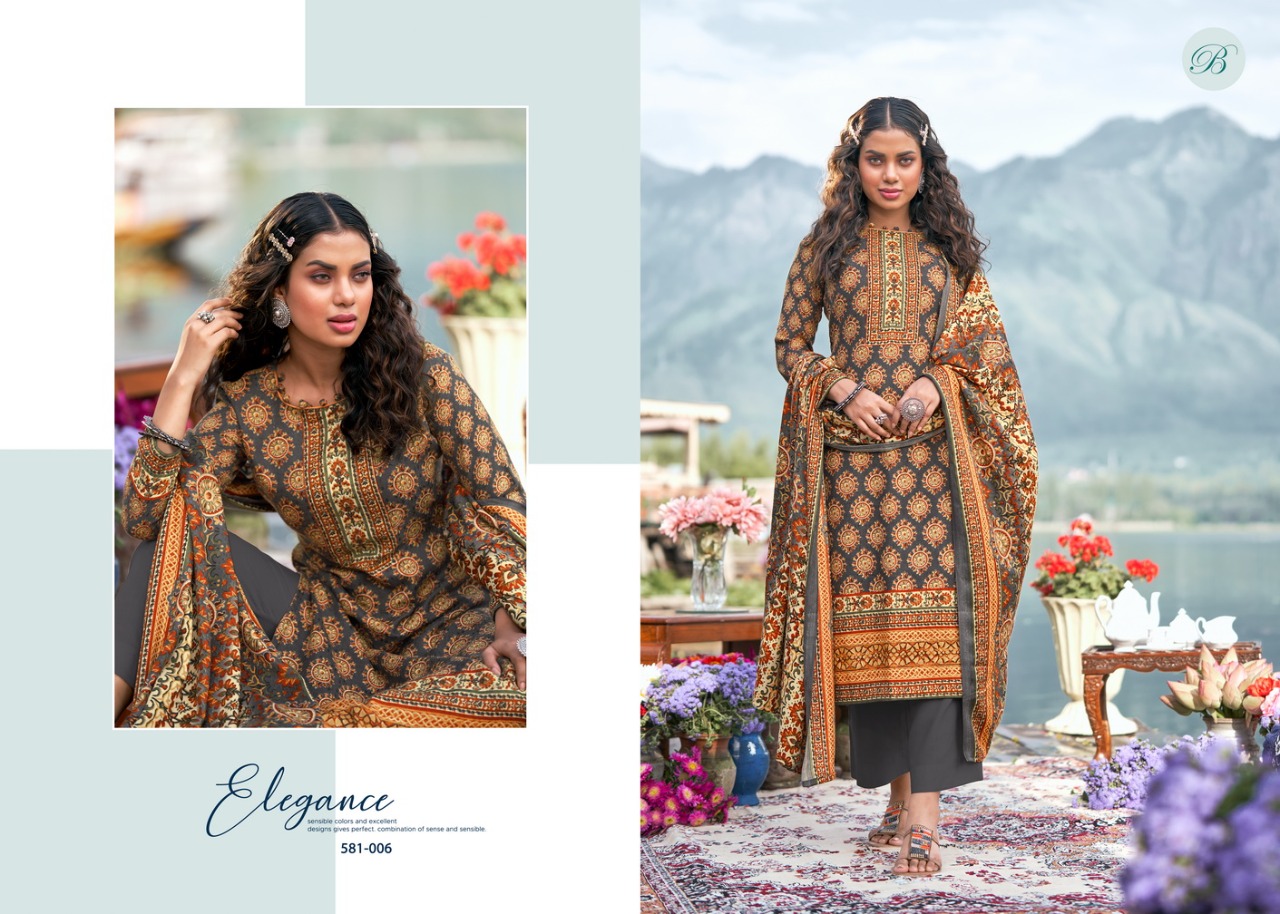 beliza desianer studio raag pashmina astonishing look digital print salwar suit catalog