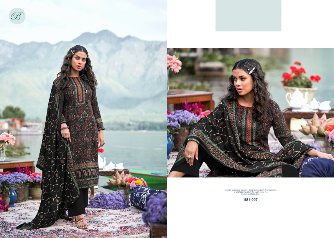 beliza desianer studio raag pashmina astonishing look digital print salwar suit catalog