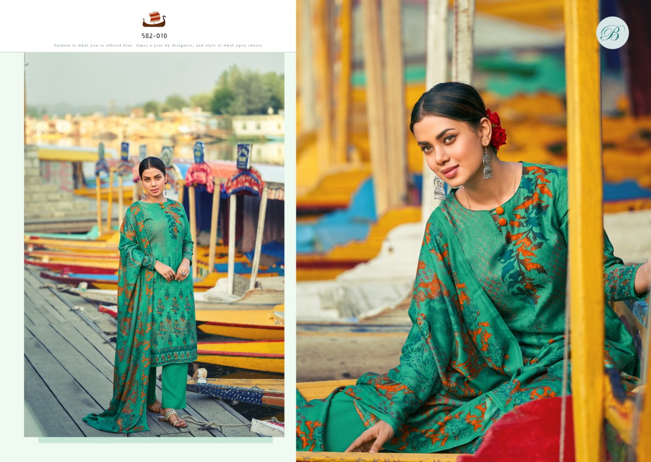 belliza designer studio aisha pashmina attractive colours salwar suit catalog