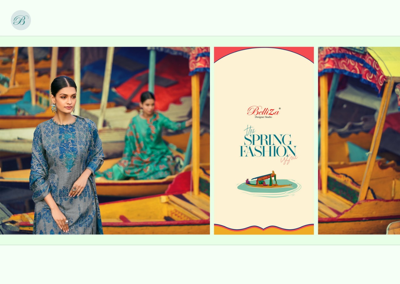 belliza designer studio aisha pashmina attractive colours salwar suit catalog