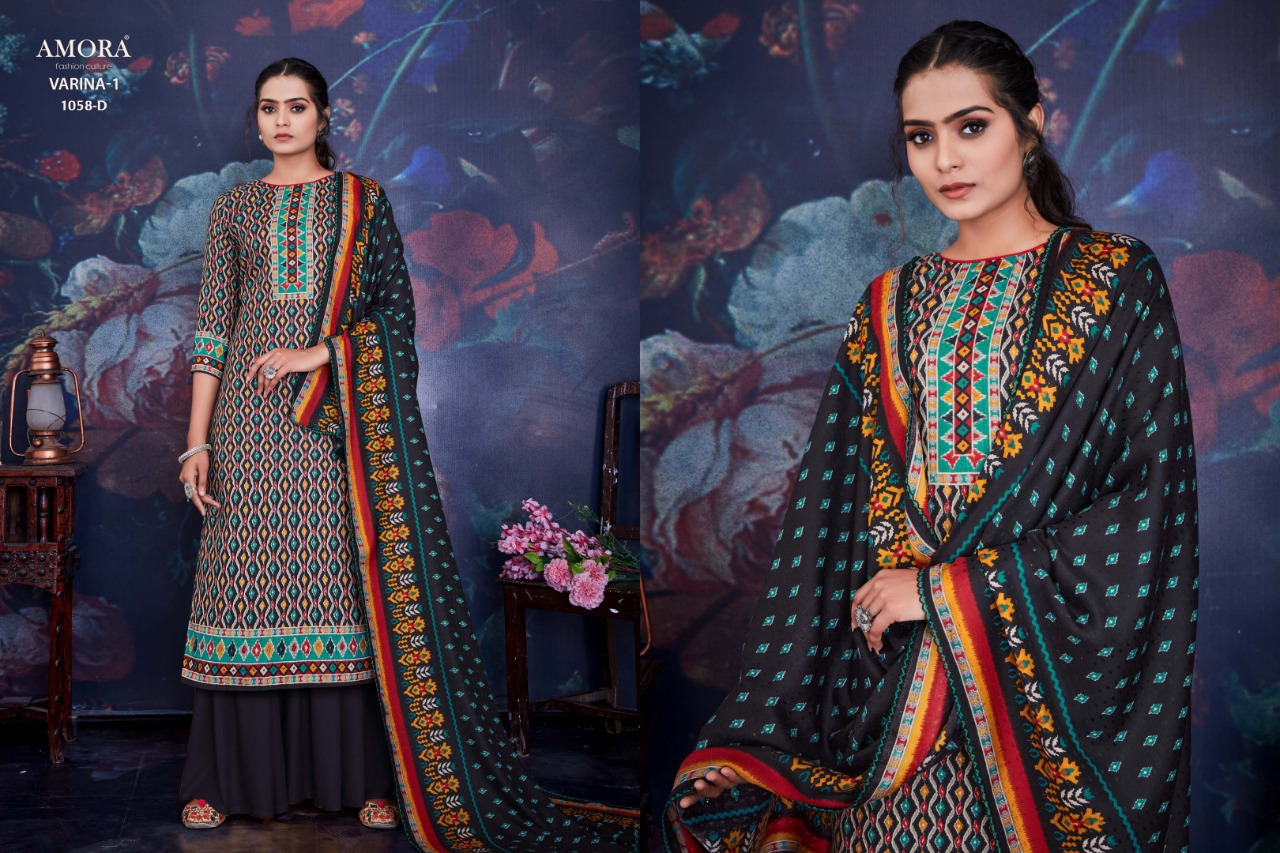 belliza designer studio amora varina 1 pure pashmina exclusive print salwar suit catalog