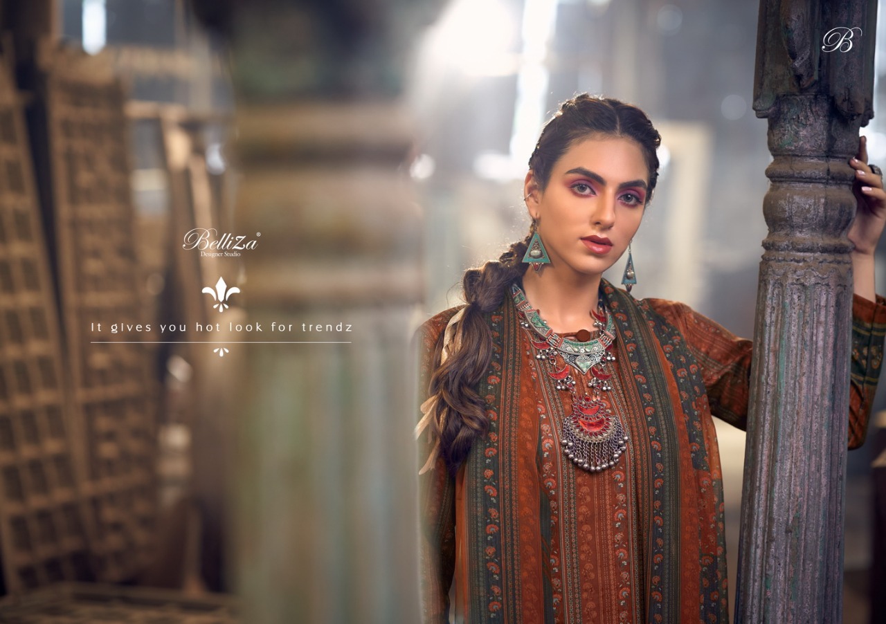 belliza designer studio felix pashmina decent look salwar suit catalog