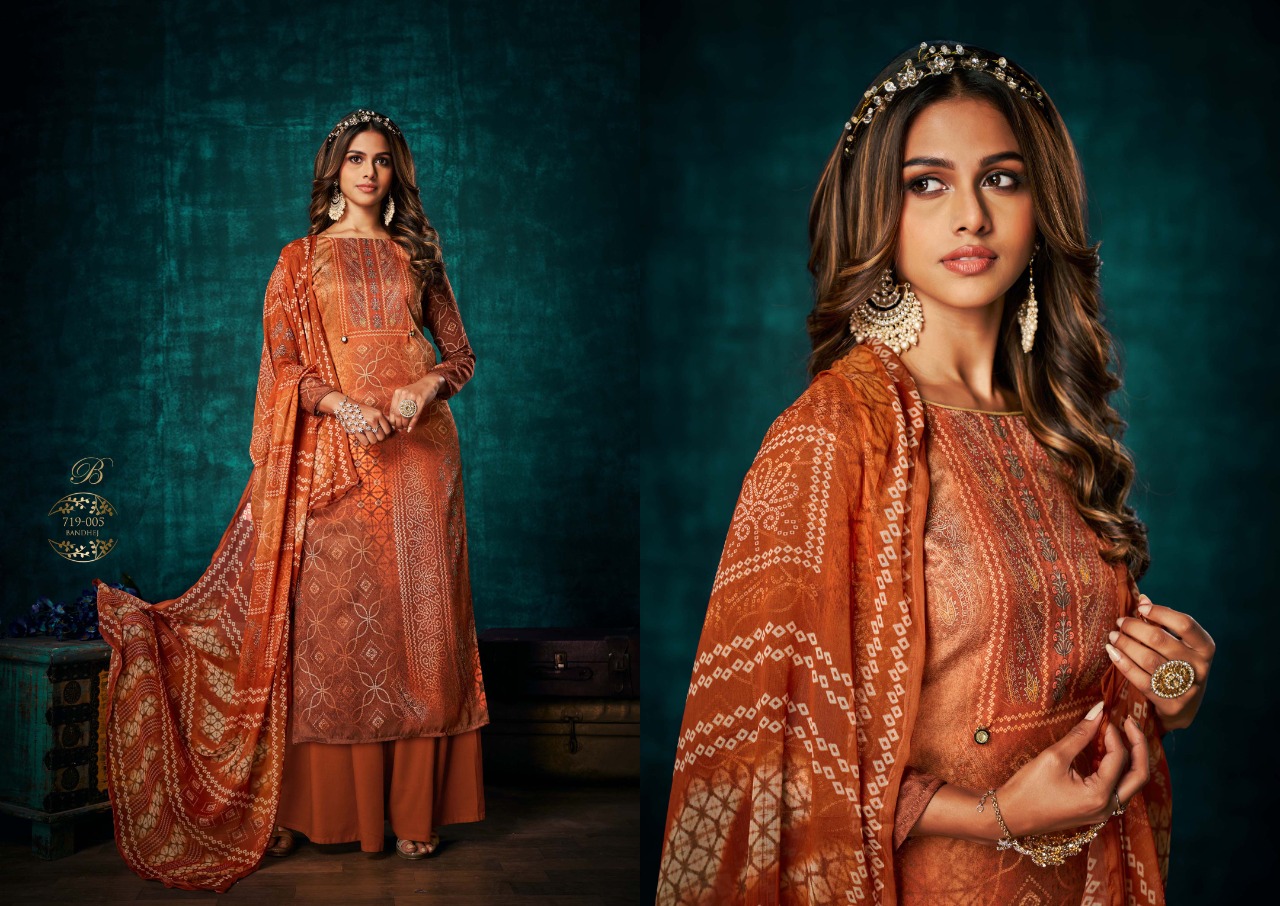 belliza designer studio royal bandhej pashmina exclusive print salwar suit catalog