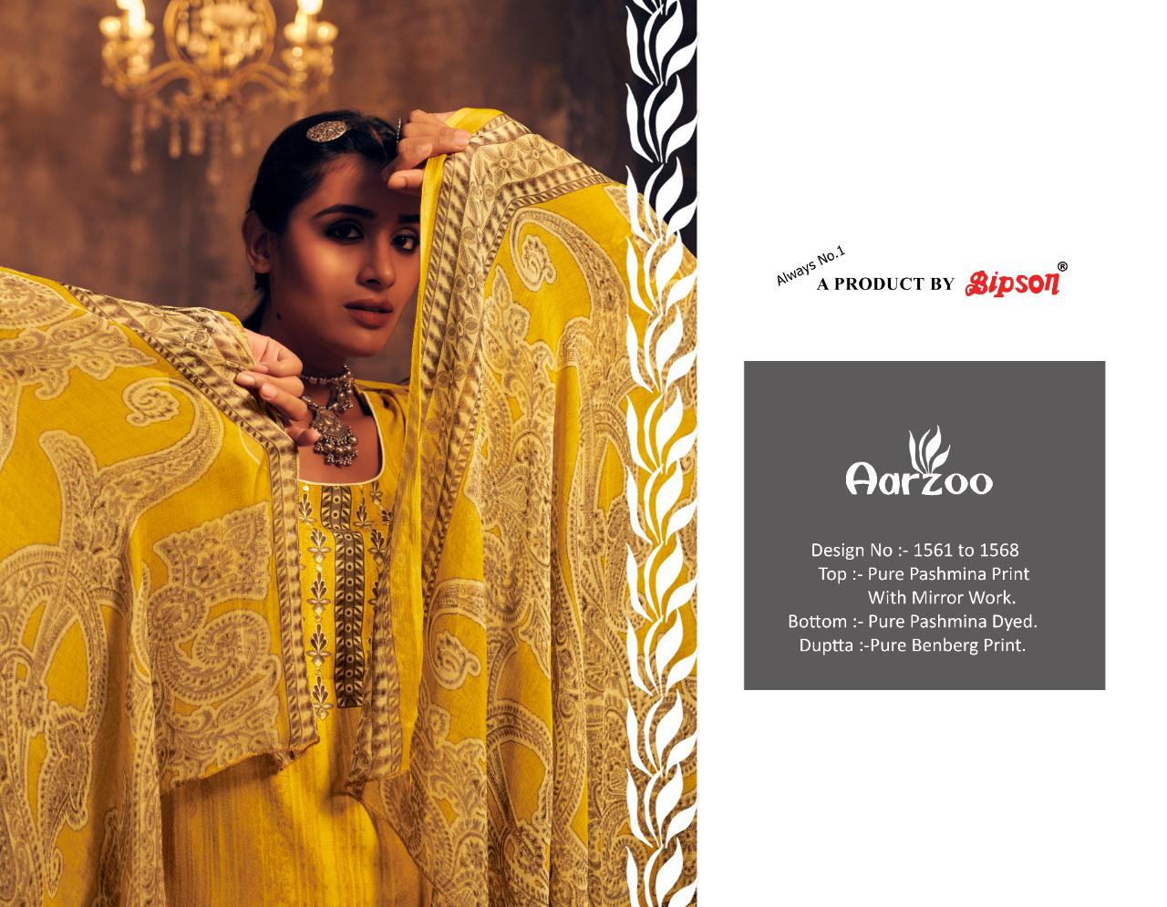 bipson aarzoo pashminagorgeous look salwar suit catalog