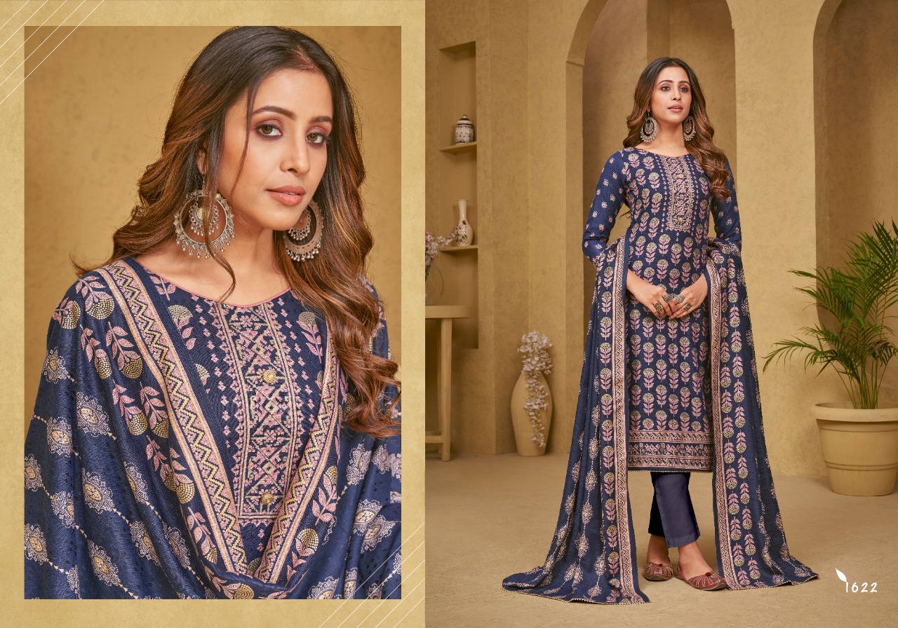 bipson gulnaar pashmina exclusive print salwar suit catalog