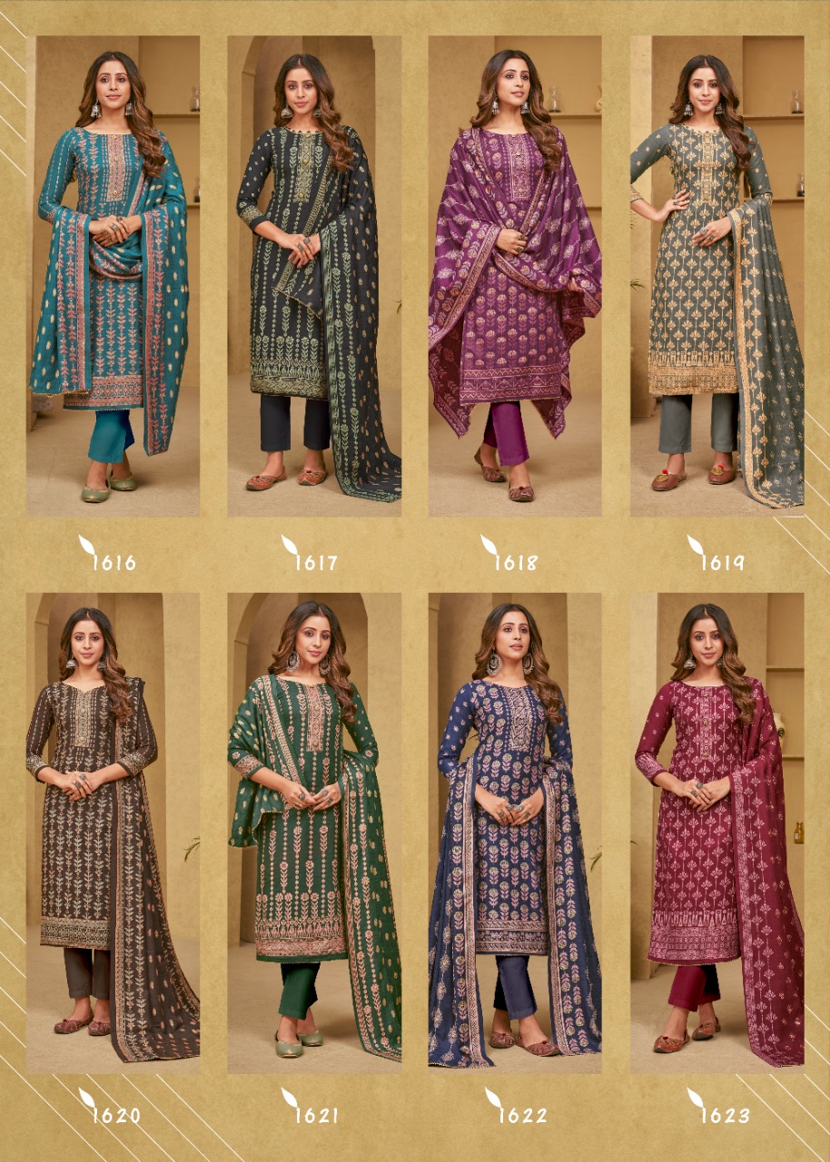 bipson gulnaar pashmina exclusive print salwar suit catalog