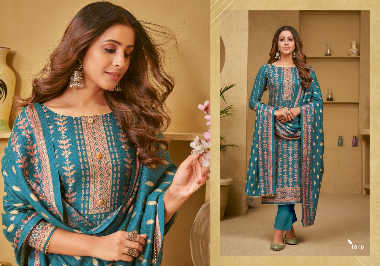 bipson gulnaar pashmina exclusive print salwar suit catalog