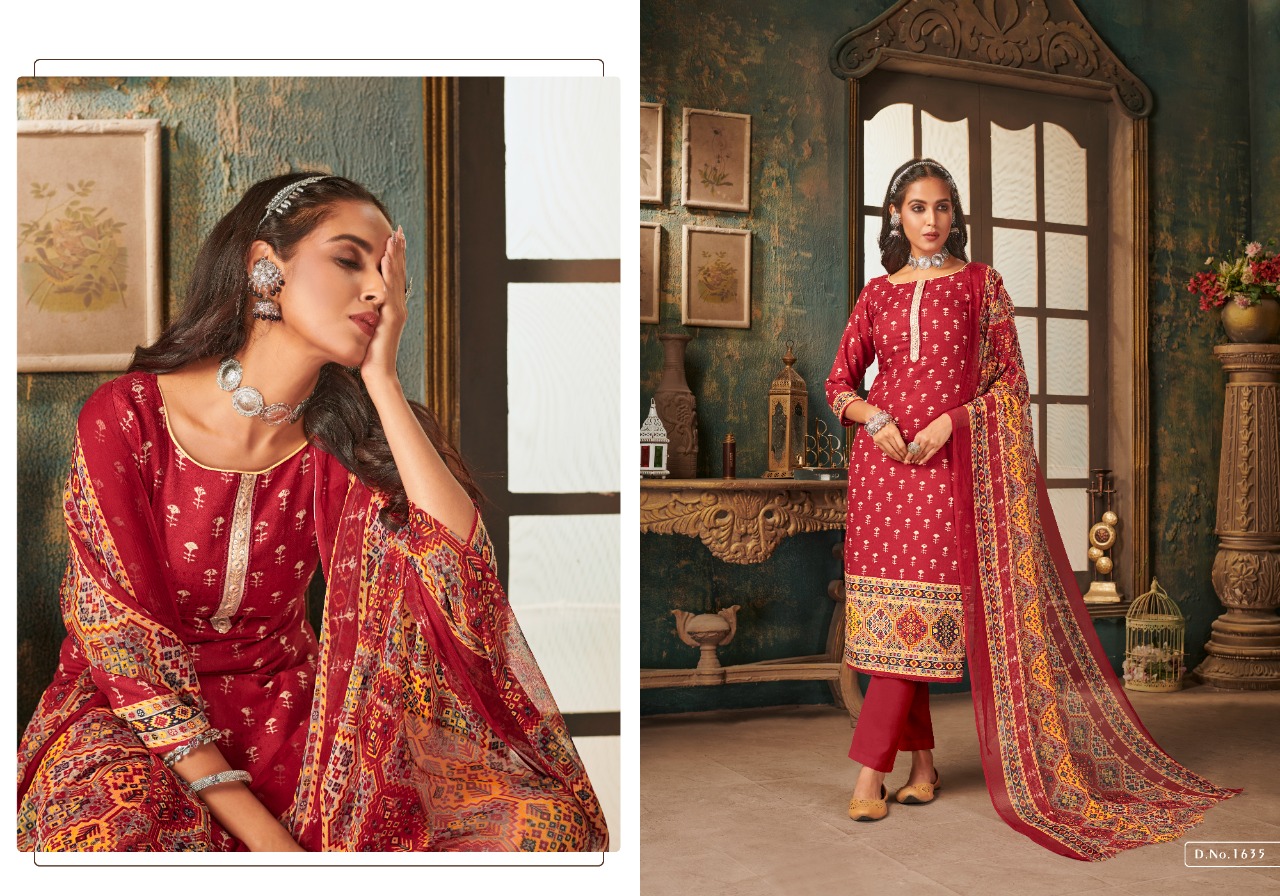 bipson phulkari pure pashmina gorgeous look salwar suit catalog