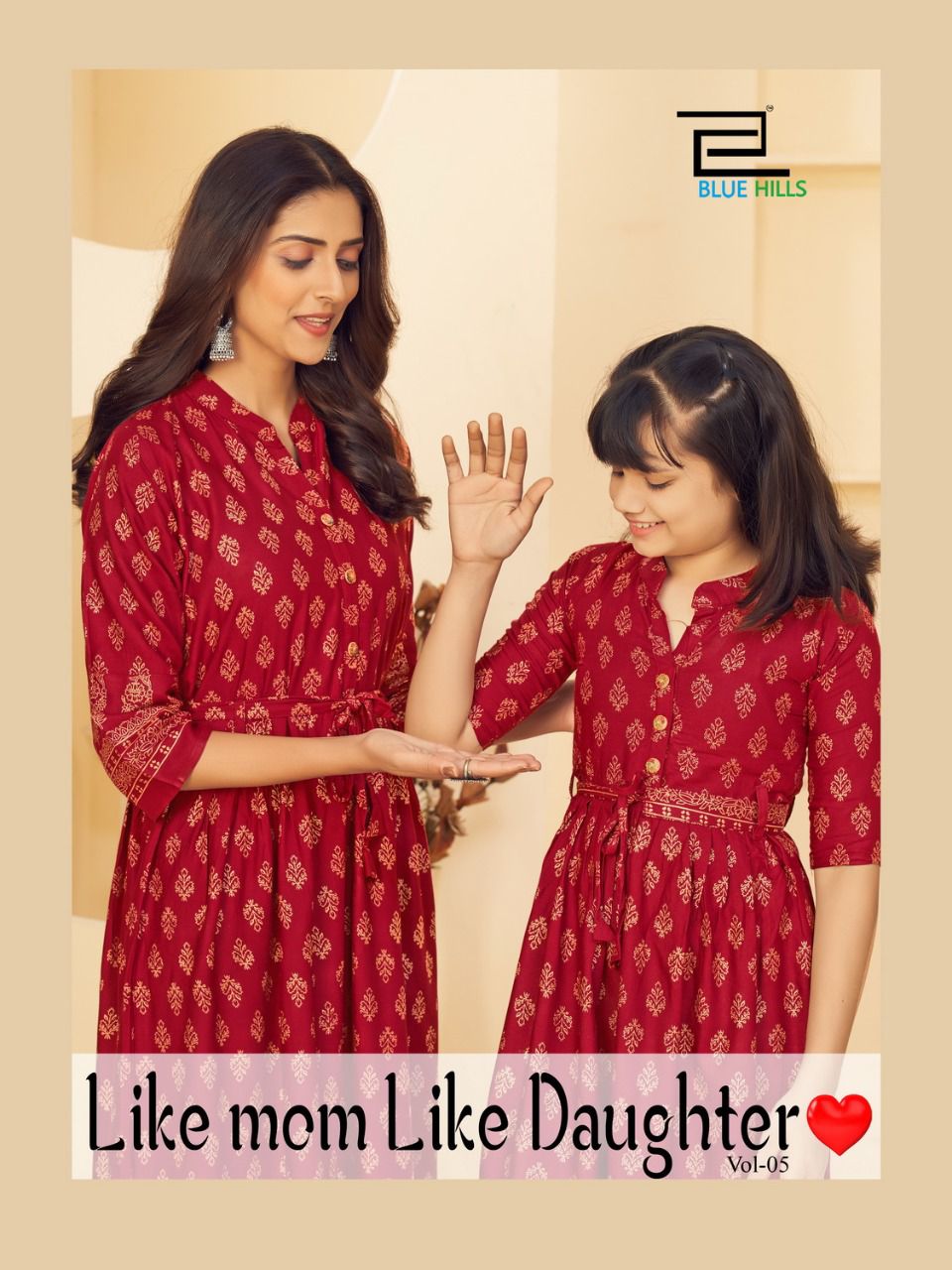 bluehills like mom like daughter vol 5 rayon attractive kurti catalog